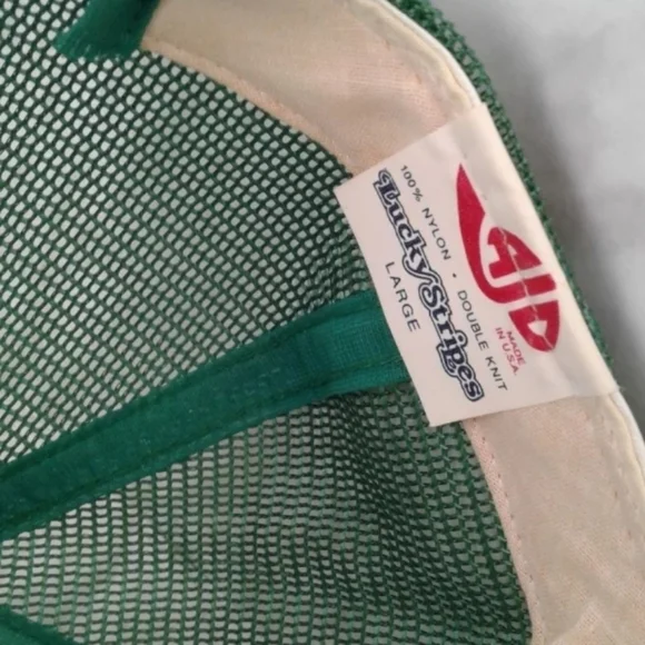 Vintage New York Jets AJD Lucky Stripes Snapback Mesh Trucker Hat Cap USA made - Picture 5 of 5